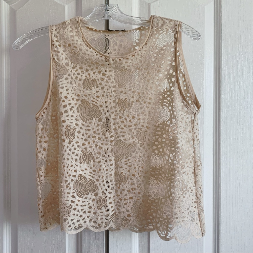 Zara mesh top